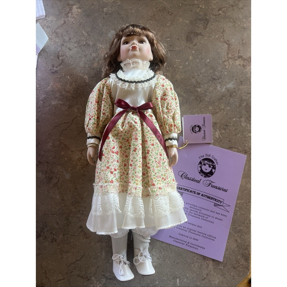 Classical Treasures Porcelain Doll With Stand